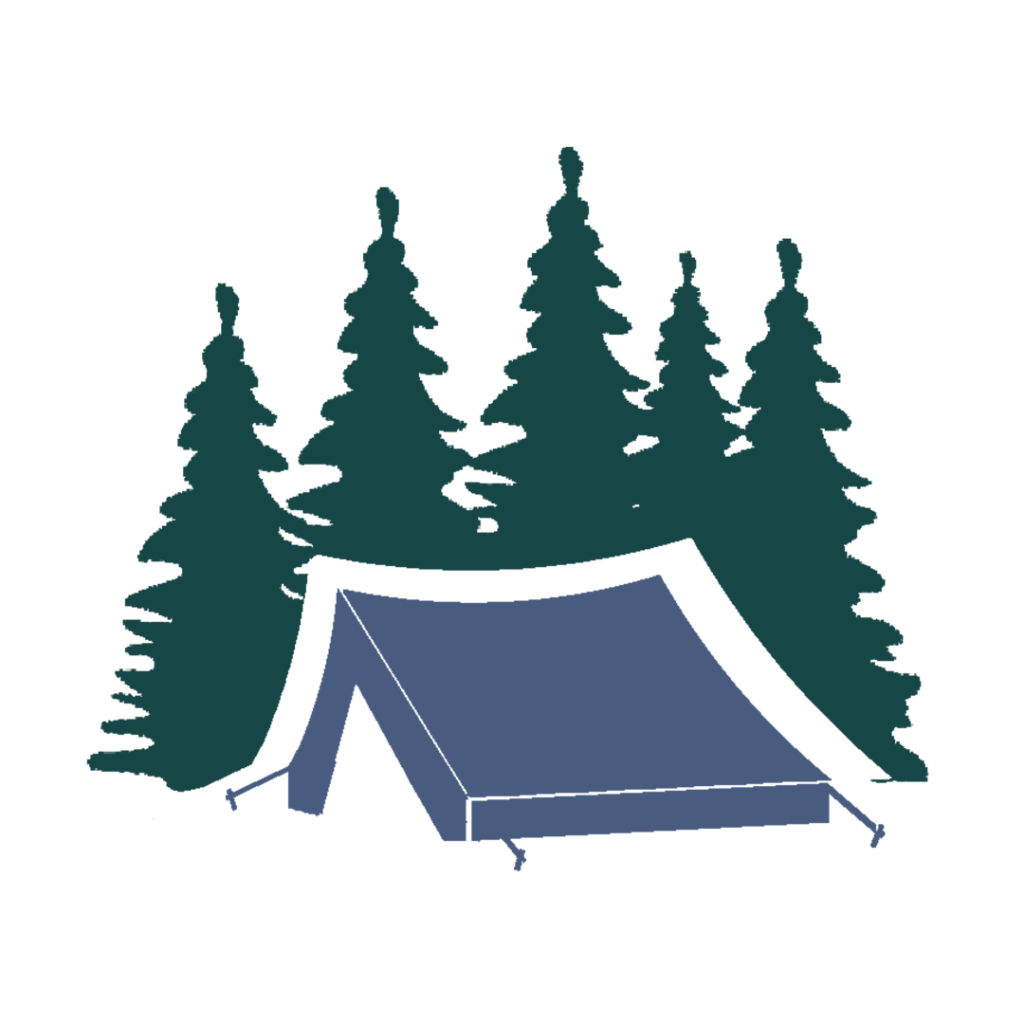 Ett tält i skogen